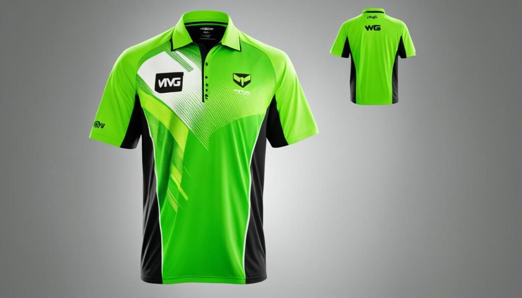 Michael van Gerwen gifgroen spelersshirt